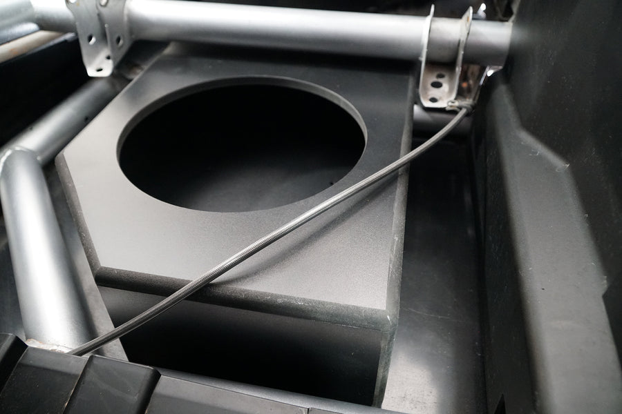 Can-Am X3 Low Profile Front Driver Side 10” Sub Box Enclosure – Unloaded | UTVS-X3-ENC-LP-FDRIVER