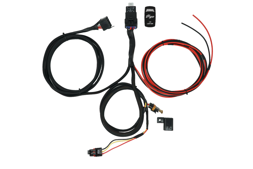 RZR® Pro Series High Current Harness + Rocker Switch & Pulse Bar Plug | UTVS-PRO-HRN-HC-RKR