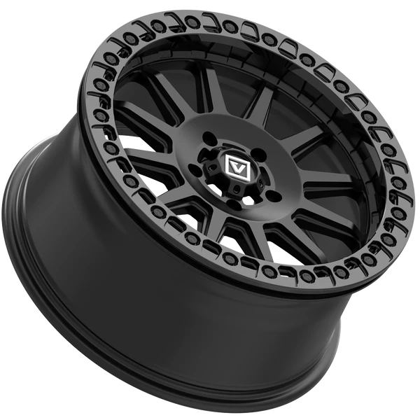 V09 Satin Black UTV Beadlock