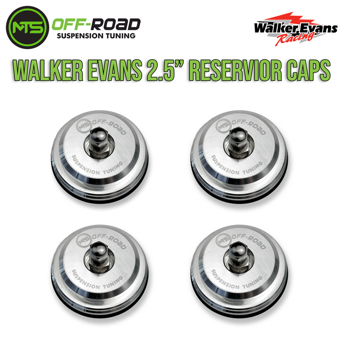 MTS Off-Road Schrader Valve Reservoir Caps (FOR 2.0-2.5" WALKER EVANS RESERVOIRS ONLY)