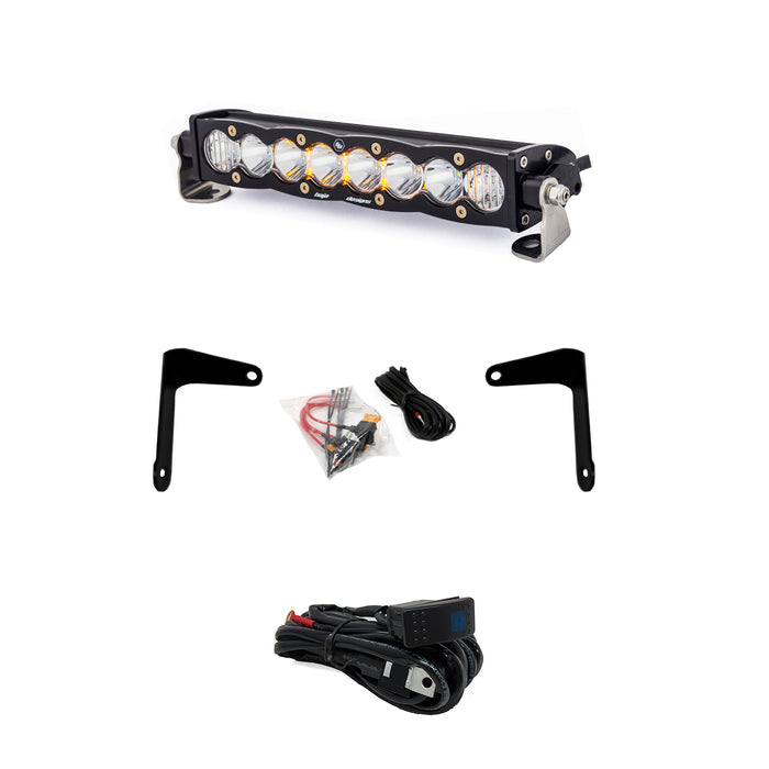 Can-Am X3 Shock Mount Kit w/10 Inch S8 Light Bar Clear Baja Designs