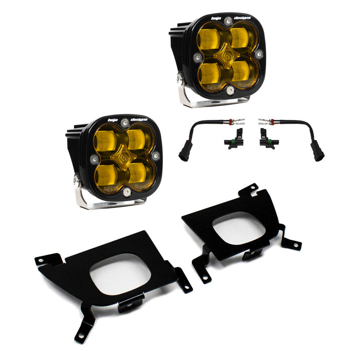 Silverado Fog Pocket for 19-Up Silverado 1500/2500/2500 HD FPK SAE Amber Baja Designs