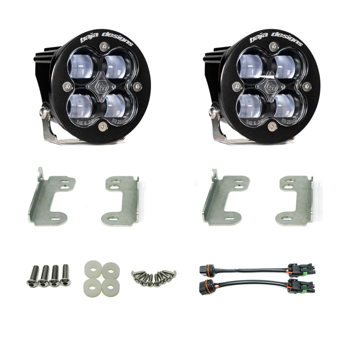 Jeep JL Fog Pocket Kit For 18-20 Wrangler JL Sahara Squadron Clear Lens SAE FPK Baja Designs