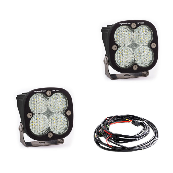 LED Light Pods Clear Lens Work/Scene Pair Squadron Sport Baja Designs